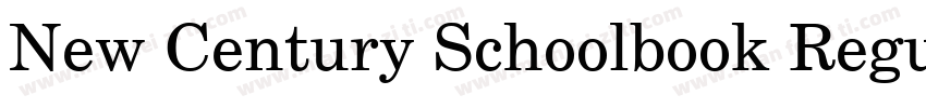 New Century Schoolbook Regular字体转换